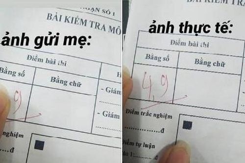 Học sinh sử dụng 'IQ vô cực', hô biến điểm số từ thấp thành cao để khoe với mẹ