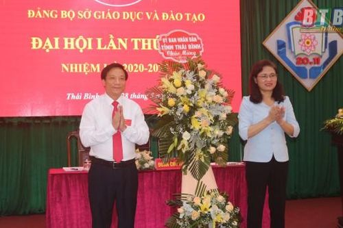 Đại hội Đại biểu Đảng bộ Sở Giáo dục và Đào tạo Thái Bình thành công tốt đẹp