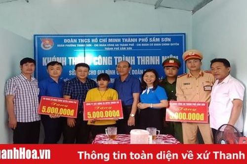 TP Sầm Sơn: Bàn giao công trình thanh niên cho gia đình có hoàn cảnh khó khăn