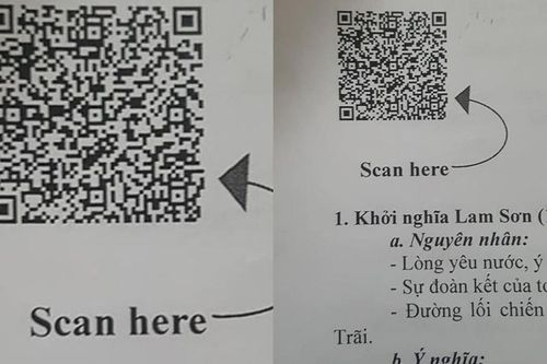 Cô giáo in cả mã QR vào đề cương, teen tò mò dùng điện thoại quét xong mà thấy 'nhột'