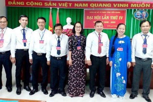 Đại hội lần thứ IV Đảng bộ Sở Tư pháp tỉnh Tiền Giang hướng tới phát triển toàn diện, vững mạnh