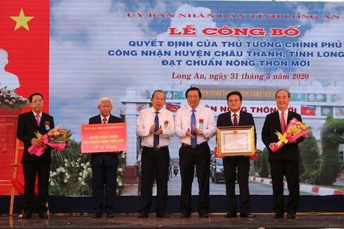 Phó Thủ tướng Trương Hòa Bình dự Lễ công bố huyện Châu Thành đạt chuẩn nông thôn mới đầu tiên của Long An