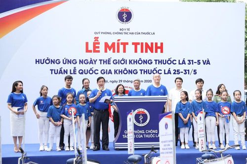 Bộ Y tế mít tinh hưởng ứng Ngày Thế giới không thuốc lá 31/5