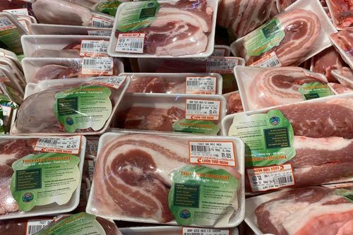 Giá thịt lợn hơi 'hạ nhiệt' vì thông tin cho nhập thịt lợn sống nguyên con