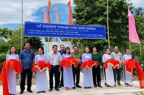 Khánh thành cầu Đòn Dong nối nhịp bờ vui