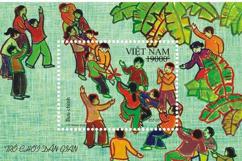Bộ tem 'Trò chơi dân gian' phát hành đúng dịp Tết thiếu nhi