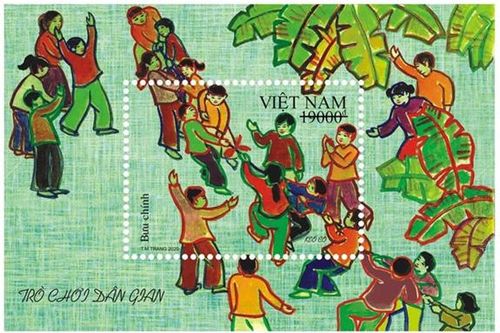 Phát hành bộ tem 'Trò chơi dân gian' nhân dịp Tết thiếu nhi 1/6