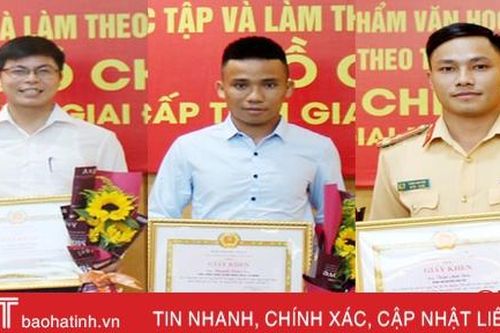 3 thí sinh Hà Tĩnh đạt giải cuộc thi tìm hiểu ngành Tuyên giáo