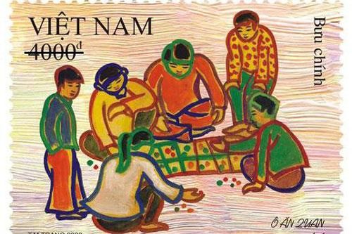 Trở lại tuổi thơ nhân dịp 1/6 với bộ tem 'Trò chơi dân gian'