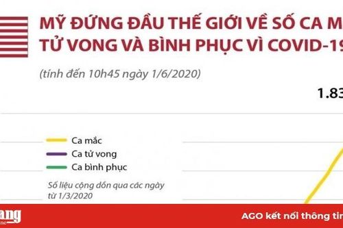COVID-19: Mỹ đứng đầu thế giới về số ca mắc, tử vong và bình phục