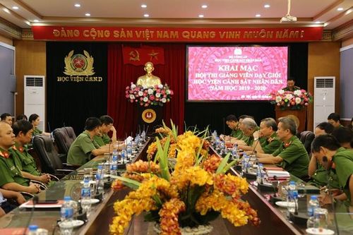 Học viện CSND khai mạc Hội thi giảng viên dạy giỏi