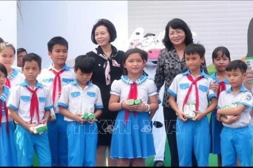 Phó Chủ tịch nước thăm, tặng quà gia đình chính sách, học sinh nghèo