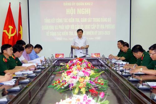 Đảng ủy Quân khu 2 tổng kết công tác kiểm tra, giám sát