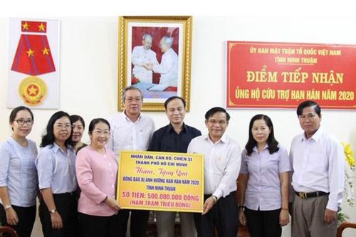 TP Hồ Chí Minh: Thăm, tặng quà đồng bào bị ảnh hưởng hạn hán tỉnh Ninh Thuận
