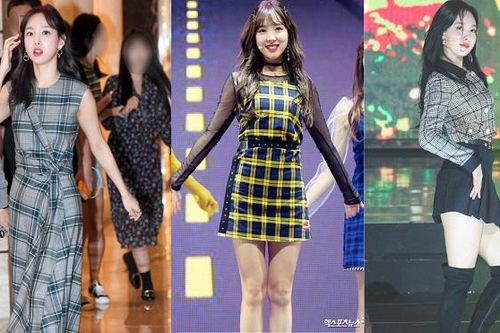Những lần Nayeon Twice đẹp 'điên đảo' với đồ kẻ caro