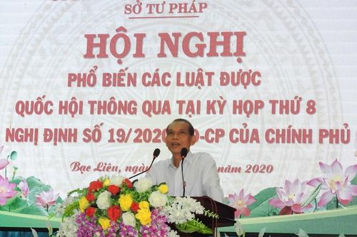 Bạc Liêu phổ biến các văn bản pháp luật mới