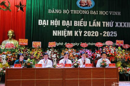 Đại hội đại biểu Đảng bộ Trường Đại học Vinh khóa XXXII, nhiệm kỳ 2020 - 2025