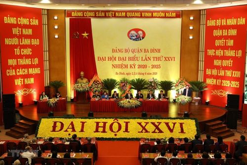 Đại hội Đảng quận Ba Đình - đại hội điểm cấp quận đầu tiên của Hà Nội