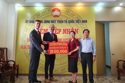 EuroCham Pharma Group ủng hộ Việt Nam 100.000 USD phòng chống dịch Covid-19