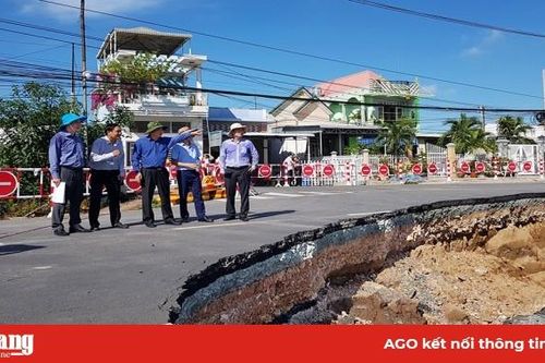 Đoàn công tác Trung ương khảo sát sạt lở Quốc lộ 91