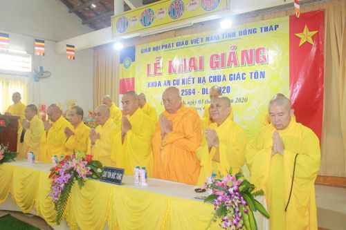 Đồng Tháp : Khai giảng đạo tràng An cư chùa Giác Tôn