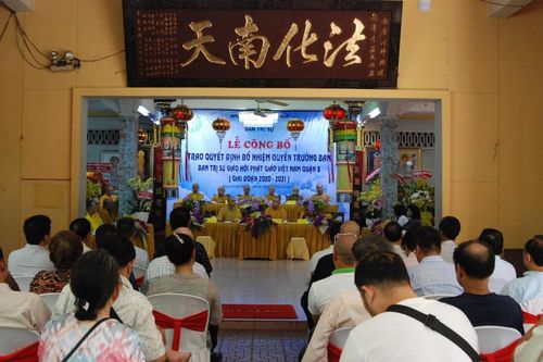 TP.HCM : Trao quyết định bổ nhiệm Quyền Trưởng BTS GHPGVN Q.8