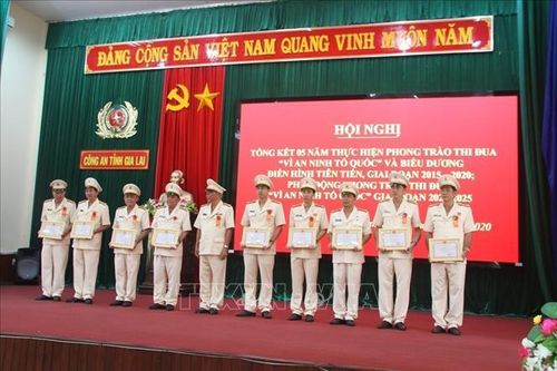 Công an tỉnh Gia Lai biểu dương trên 100 điển hình tiên tiến phong trào 'Vì an ninh Tổ quốc'