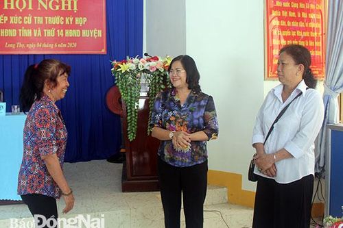Lãnh đạo tỉnh tiếp xúc cử tri tại huyện Nhơn Trạch