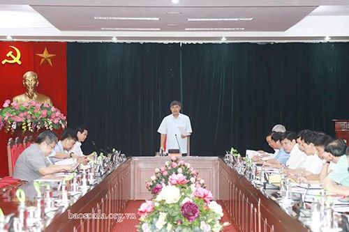 Thường trực tỉnh ủy họp đánh giá tiến độ thực hiện một số dự án khu vực Quy hoạch chi tiết dọc suối Nậm La