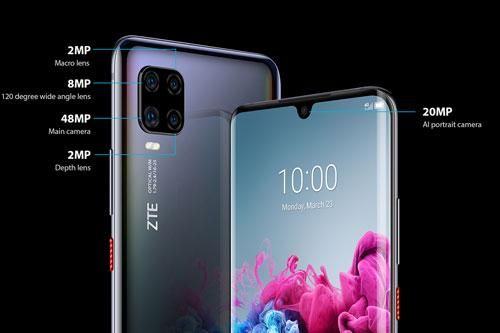 Smartphone màn hình cong, 4 camera sau, pin 4.000 mAh