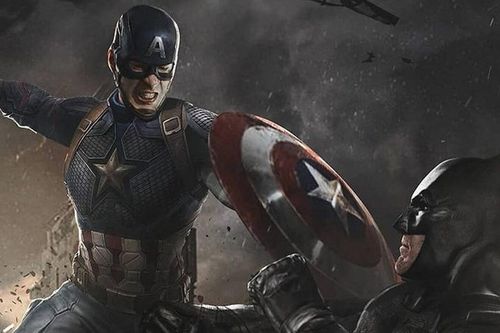 Hình ảnh chân thật nhất về trận chiến giữa Captain America và Batman
