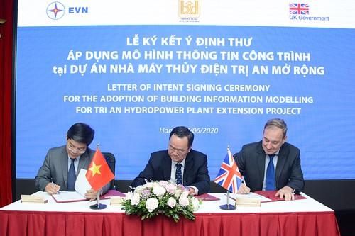 Ký kết Ý định thư áp dụng mô hình thông tin công trình tại Thủy điện Trị An mở rộng