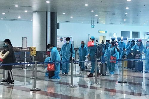 Chuyến bay chở 310 công dân Việt Nam từ Phần Lan, Thụy Điển vừa hạ cánh tại sân bay Nội Bài