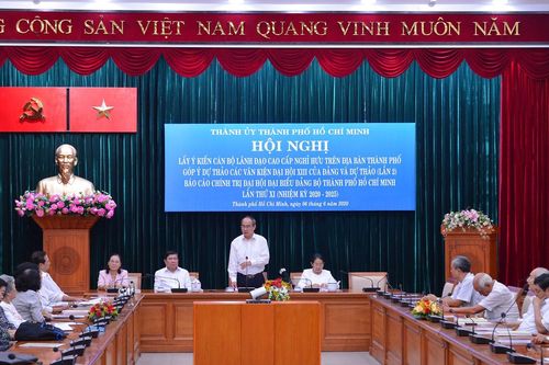 Cán bộ cao cấp nghỉ hưu trên địa bàn TPHCM góp ý văn kiện Đại hội Đảng