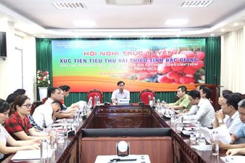 Hội nghị trực tuyến toàn quốc về xúc tiến tiêu thụ vải thiều