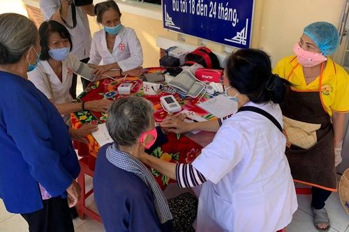 Chùa, hội từ thiện khám bệnh, khánh thành cầu