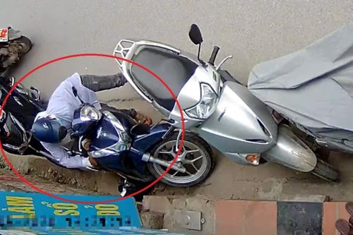Trộm bẻ khóa xe SH ở Hà Nội