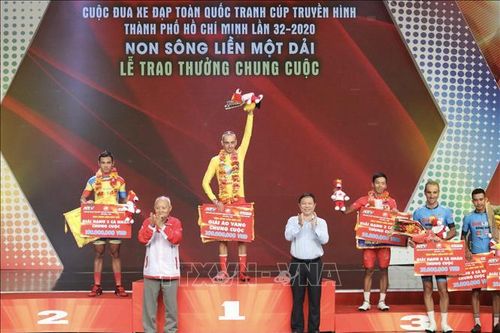 Javier Sarda Perez lần thứ hai liên tiếp giành áo vàng chung cuộc Giải đua xe đạp toàn quốc
