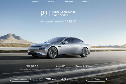 Công ty sản xuất xe điện của Trung Quốc sao chép y hệt website Tesla