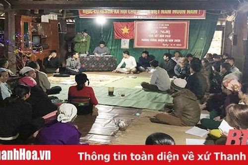 Công an thị trấn Hồi Xuân bảo đảm tốt an ninh trật tự trên địa bàn