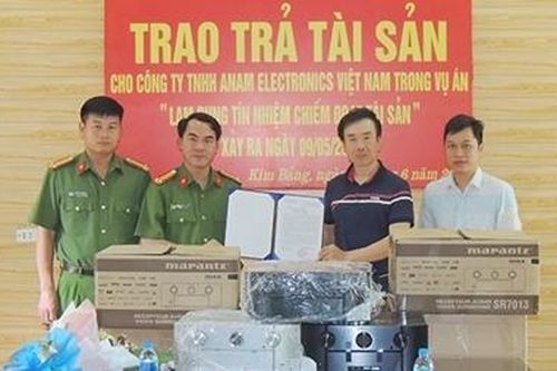 Trao trả tài sản cho doanh nghiệp nước ngoài bị mất
