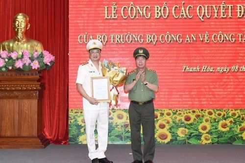 Điều động nhân sự lãnh đạo Công an tỉnh Thanh Hóa