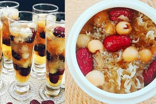 Chè nấm tuyết hạt sen táo đỏ thanh mát ngày nóng