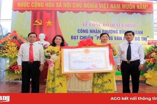 Phường Bình Khánh đạt chuẩn 'Phường văn minh đô thị'