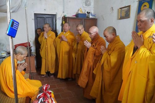 Tăng Ni thủ đô đảnh lễ Đức Pháp chủ GHPGVN