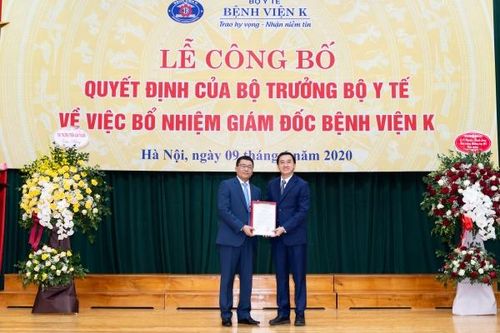 PGS.TS Lê Văn Quảng giữ chức vụ Giám đốc Bệnh viện K
