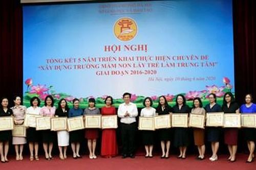 100% trường, lớp mầm non tại Hà Nội có sự thay đổi toàn diện