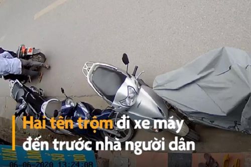 Trộm bẻ khóa xe SH ở Hà Nội trong chớp mắt