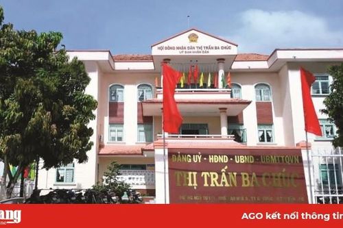 Chào mừng Đại hội đại biểu Đảng bộ thị trấn Ba Chúc lần thứ X, nhiệm kỳ 2020-2025: Ba Chúc phát huy lợi thế đô thị vùng biên