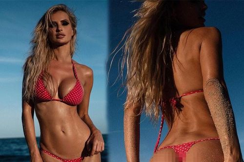 'Quốc bảo nhan sắc Ukraine' khoe đường cong nóng bỏng với bikini bé xíu